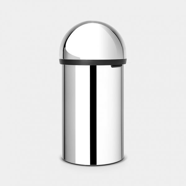 Push bin 60 litre - Brilliant Steel - Image 3