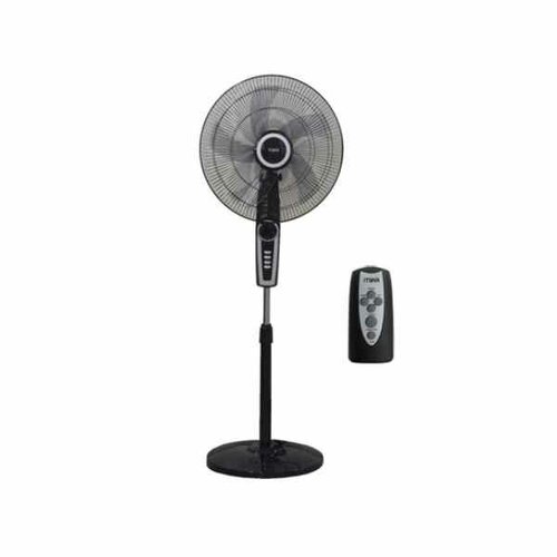 MIKA Stand Fan, 18", With Remote, Black & Silver MFS1832RBS