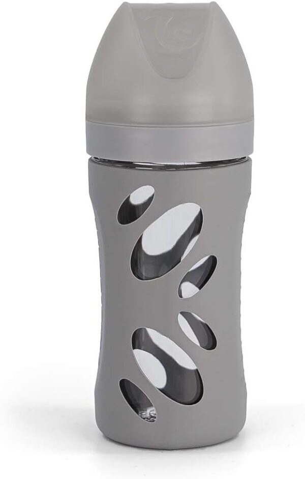 Twistshake Anti-Colic Glass Bottle 260ml Pastel Grey-78679 - Image 3