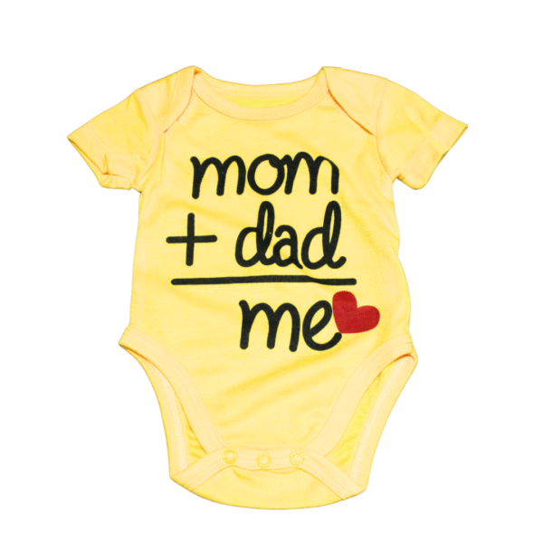 4Pack Cotton Bodysuit - Short Sleeved Small Size-Assorted - Image 3