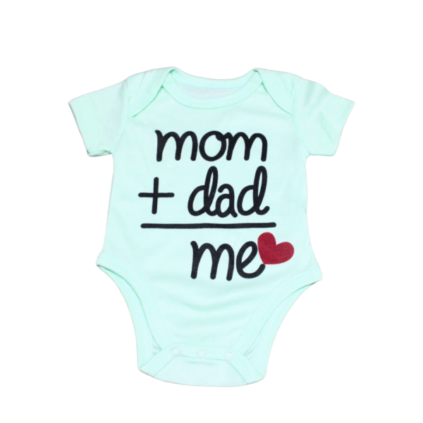 4Pack Cotton Bodysuit - Short Sleeved Small Size-Assorted - Image 2