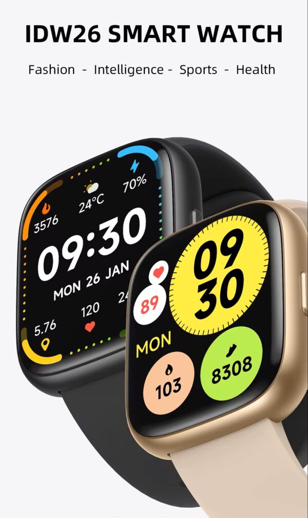 AceFit Active Smart Watch Blue IDW26BL - Image 2