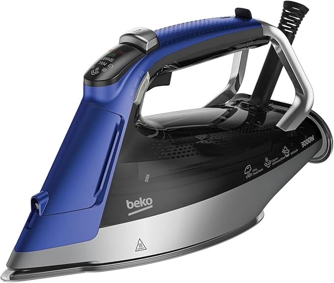 Beko SPA9130B SuperGlide Ceramic Soleplate, Blue