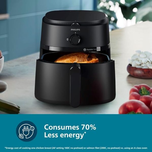 Philips 6.2L Extra Large Airfryer with Rapid Air Tech - Up to 90% Less Fat - NA130/00 - Image 4