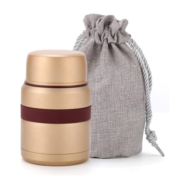 BA Vacuum Food Flask 500ML-Gold HMBA137 - Image 2