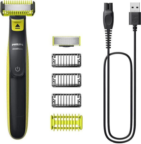 Philips OneBlade Hybrid Electric Trimmer and Shaver Face + Body- QP2824/10 - Image 5
