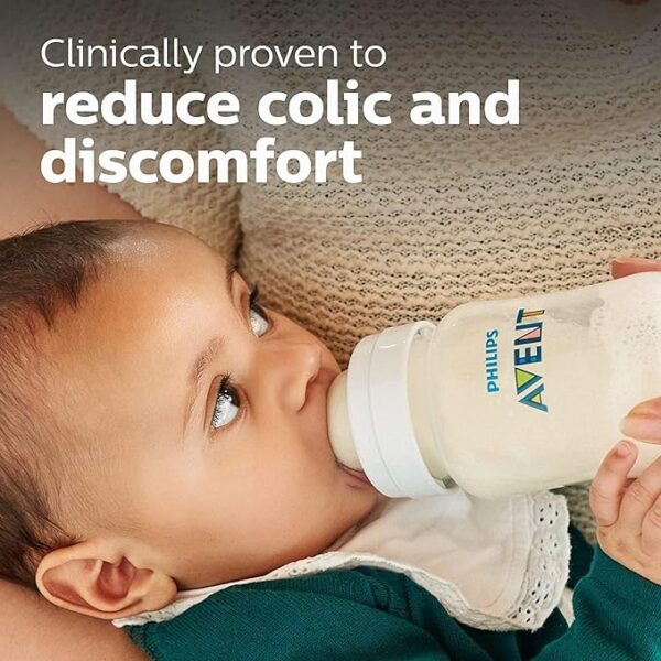 Philips Avent Anti Colic Feeding Bottles  0m+ 125ml SCY100/10 - Image 2