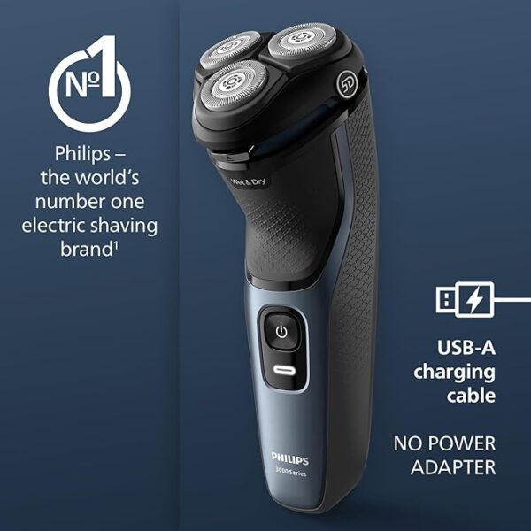 Philips Shaver 3000 Series Wet & Dry Electric Shaver S3144/00 - Image 4
