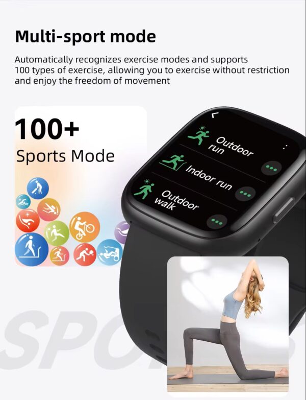 AceFit Active Smart Watch Blue IDW26BL - Image 11