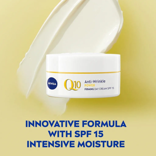 Nivea Q10 Anti-Wrinkle POWER Firming Day Cream SPF15 - Image 6