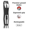 Wahl Groomsman Pro All-in-one Rechargeable Grooming Kit, Black/Silver-9855 - Image 6