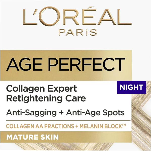 L'Oreal Paris Age Perfect Re-Hydrating Night Cream 50ml - Image 3