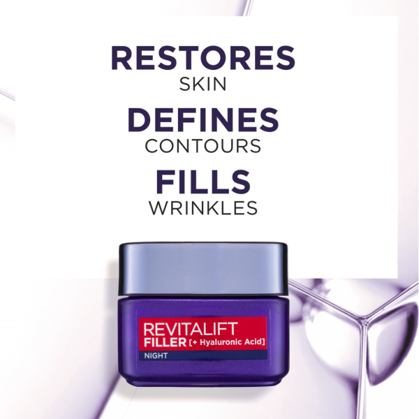 L’Oreal Paris Revitalift Filler + Hyaluronic Acid Replumping Day Cream -50ml - Image 4