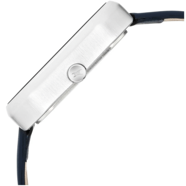 After Dark Blue Dial Leather Strap Watch for Guys - Image 4