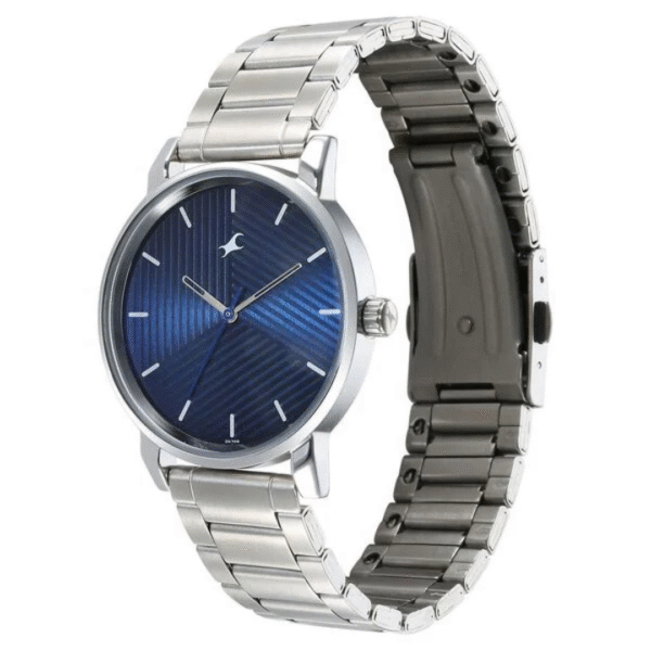 Fastrack Stunners Blue Dial Metal Strap Watch for Guys - Image 2