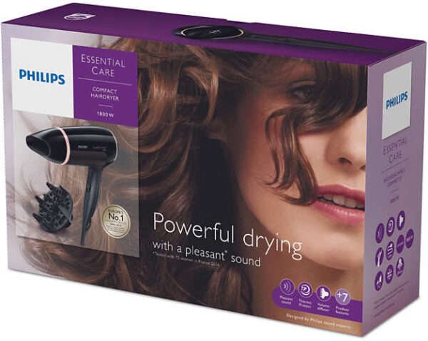 Philips EssentialCare Hairdryer 1800W BHD004 - Image 9