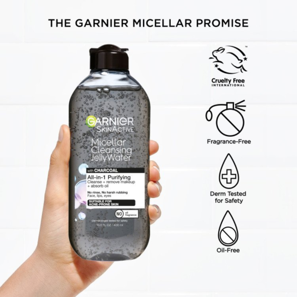 Garnier Micellar Cleansing Jelly Water with Charcoal - Image 4