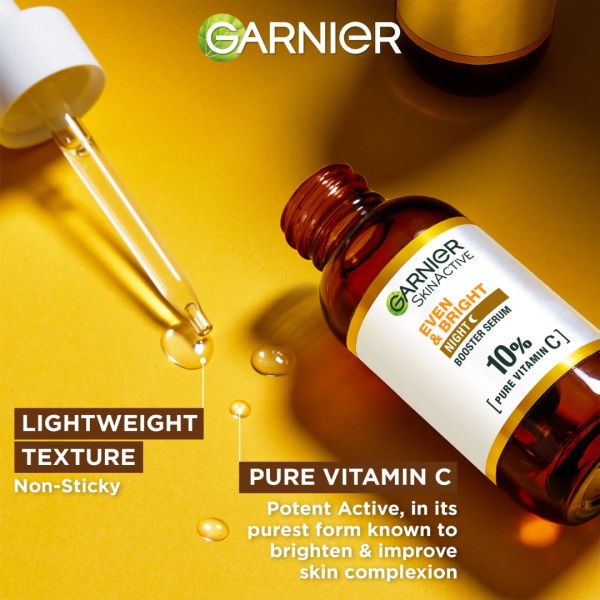 Garnier Even & Bright Night Booster Serum 30ml - Image 2