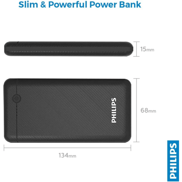 Philips USB power bank 20000 mAH USB power bank DLP1720CB/97 - Image 8