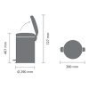 Newicon Pedal Bin 20L - White - Image 4