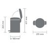 Newicon Pedal Bin 3L - White - Image 4