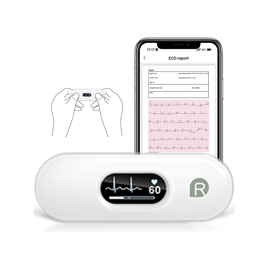 DuoEK-S Personal ECG Monitor, Bluetooth Wireless Portable Heart Monitor