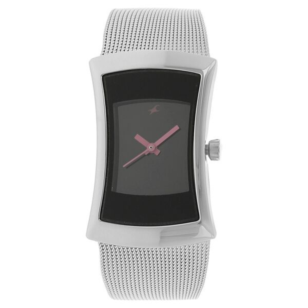 Fastrack Black Dial Analog Watch for Women