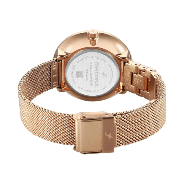 Fastrack Fleek Quartz Analog Green Dial Stainless Steel Strap Watch for Girls - Image 5