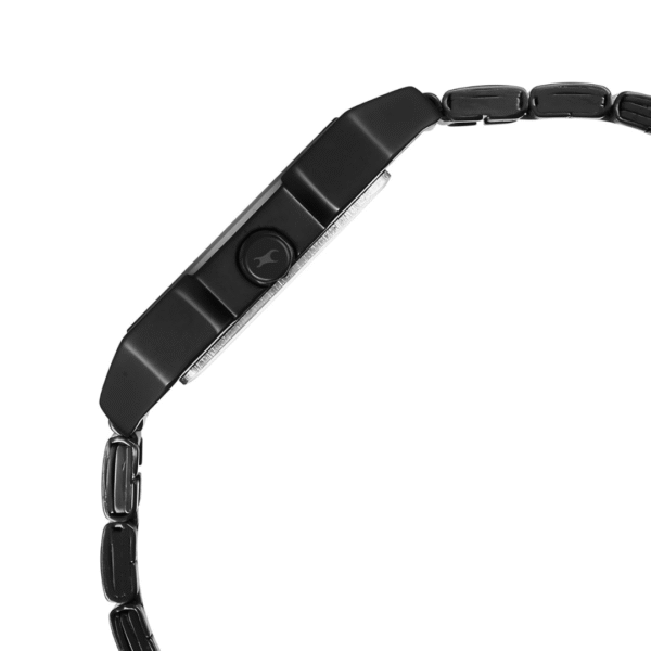 Fastrack Pulse Quartz Analog Black Dial Black Stainless steel Strap Watch for Guys - Image 4