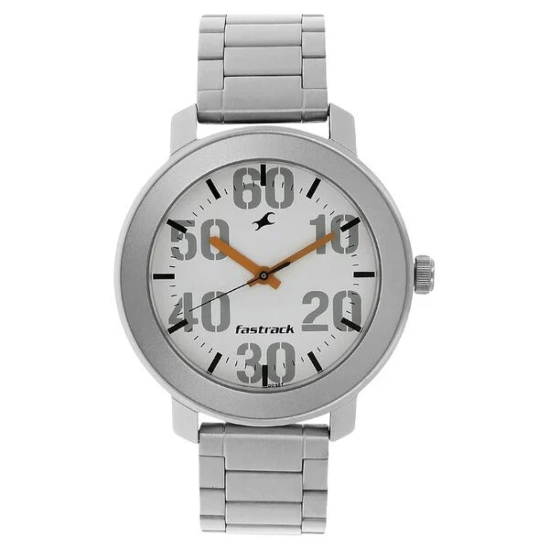 Fastrack White Dial Analog Watch for Men