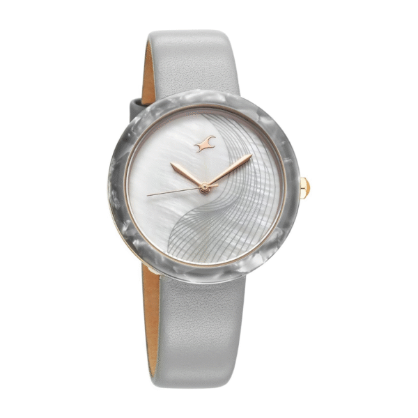 Fastrack Younique Quartz Analog Mother Of Pearl Dial LeatherStrap Watch For Girls - Image 2