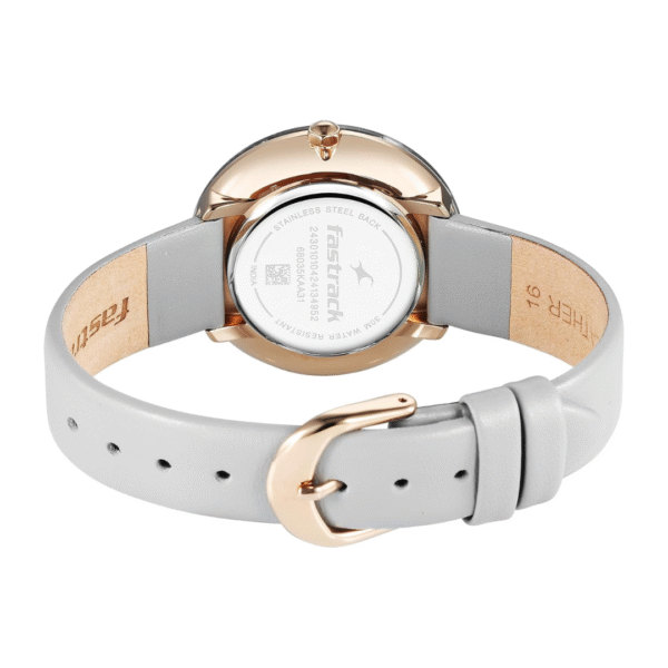 Fastrack Younique Quartz Analog Mother Of Pearl Dial LeatherStrap Watch For Girls - Image 5
