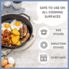 Cast Iron Skillet Frying Pan - Oven Safe Grill Cookware 16CM HM-BA181 - Image 2