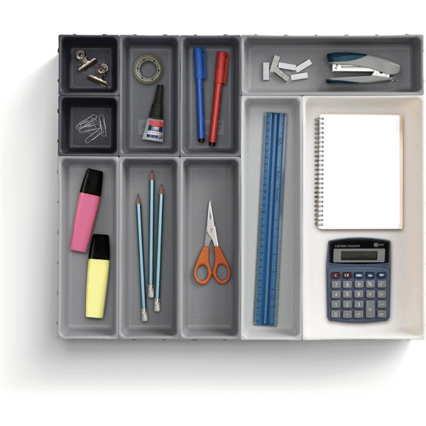 Joseph Joseph Blox 10pc Drawer Organiser Set (Grey) - Image 3