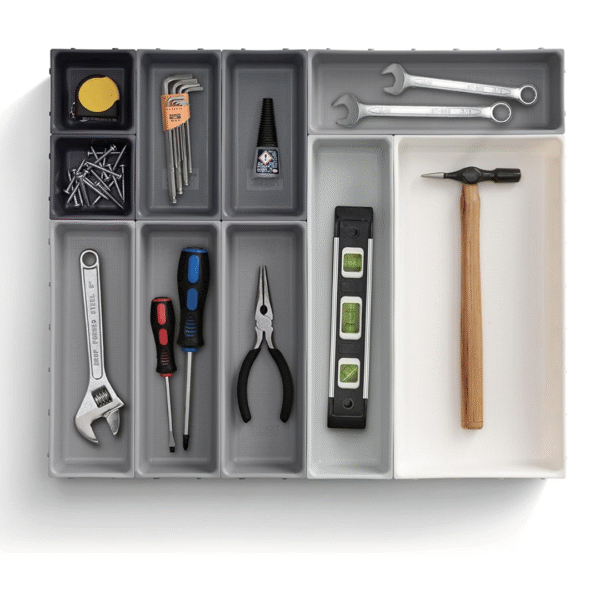 Joseph Joseph Blox 10pc Drawer Organiser Set (Grey) - Image 4