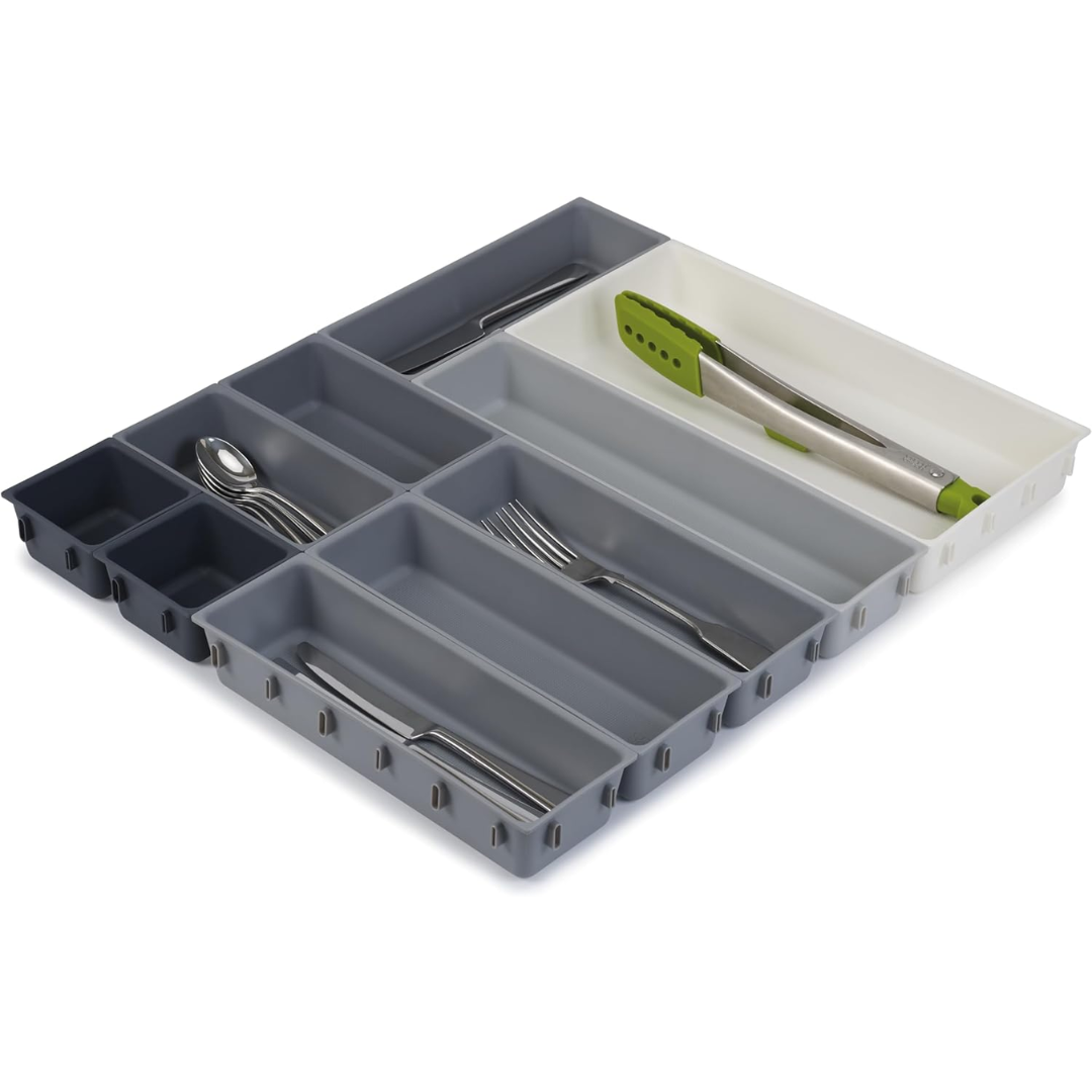 Joseph Joseph Blox 10pc Drawer Organiser Set (Grey)