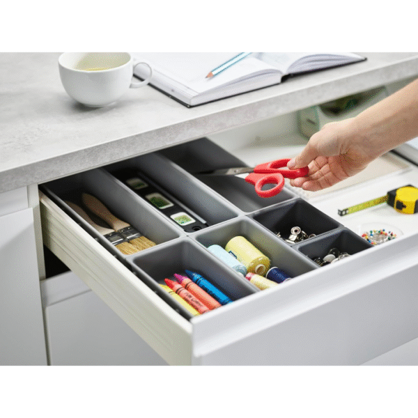 Joseph Joseph Blox 7-piece Drawer Organiser Set - Grey - Image 4