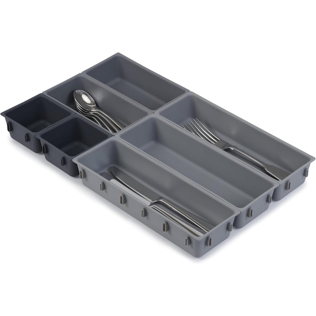 Joseph Joseph Blox 7-piece Drawer Organiser Set - Grey