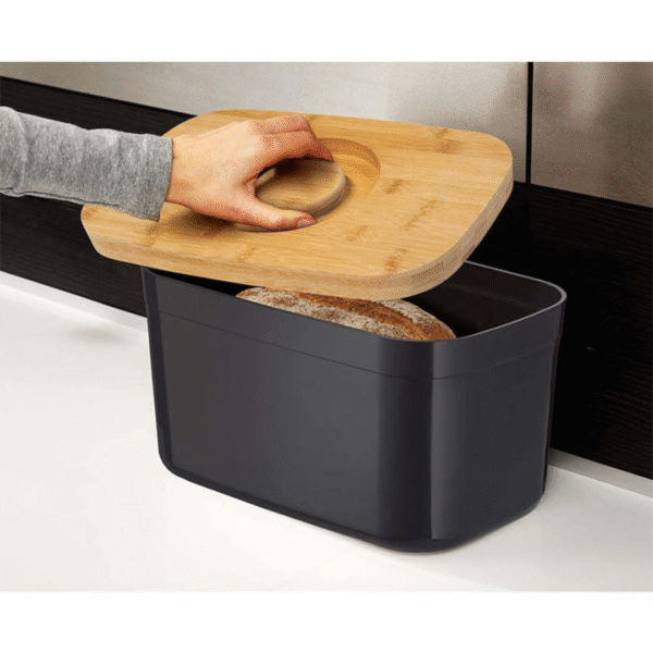 Joseph Joseph Bread Bin Black - Image 2