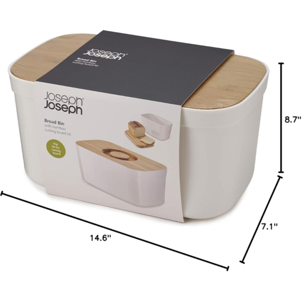 Joseph Joseph Bread Bin White - Image 4