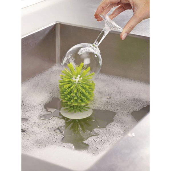 Joseph Joseph Brush Up In Sink Brush - Green - Image 4