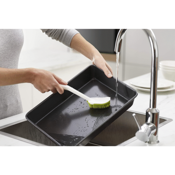 Joseph Joseph CleanTech Washing-Up Brush & Scrubber Set - White / Green - Image 5