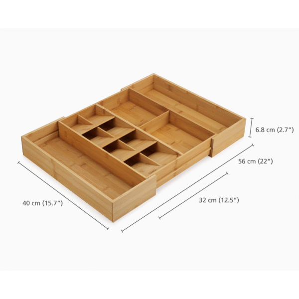 Joseph Joseph Drawer Store Bamboo Expanding Cutlery Organiser - Image 4