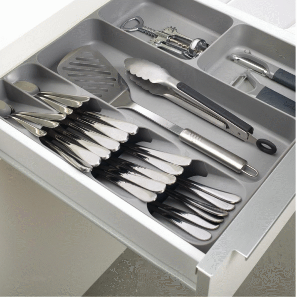 Joseph Joseph DrawerStore Cutlery Utensil Organiser (Grey) - Image 4