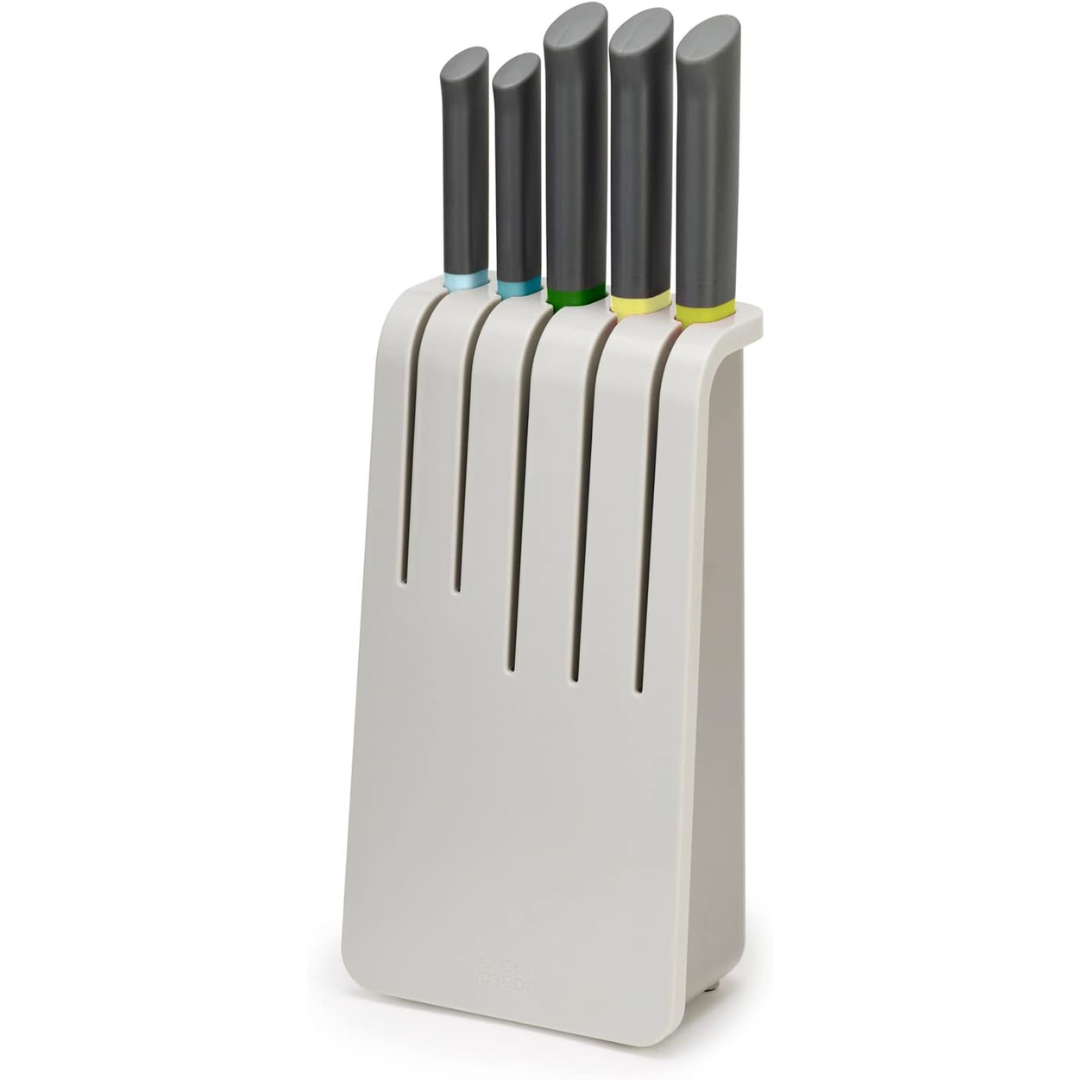 Joseph Joseph Duo 5pc Knife Block Set (Opal)
