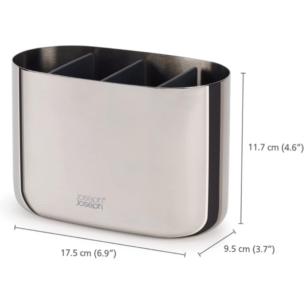 Joseph Joseph EasyStore Luxe Large Tbrush Caddy (Steel) - Image 4