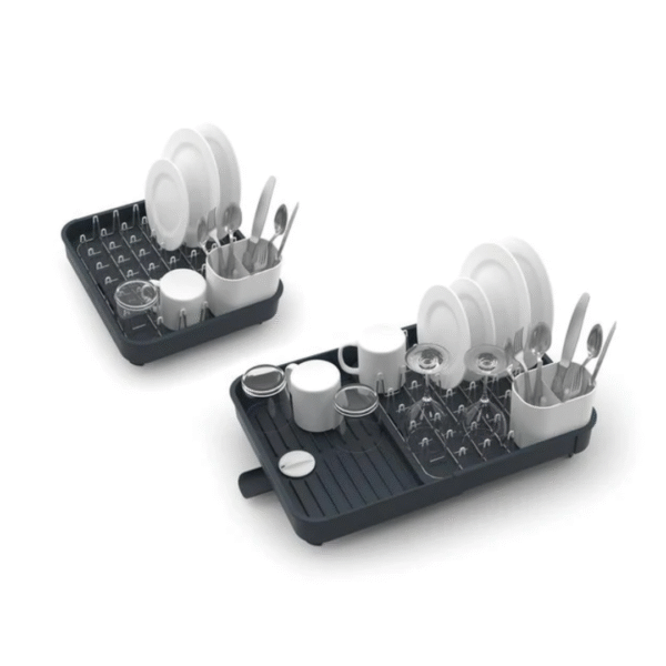 Joseph Joseph Excel Steel 2-tier Dish Rack (Grey) - Image 2