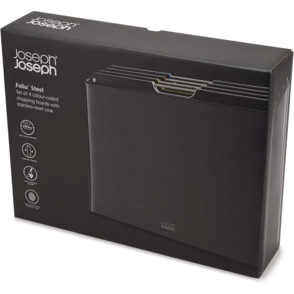 Joseph Joseph Folio Steel 4pc Board Set (C-Black) - Image 5