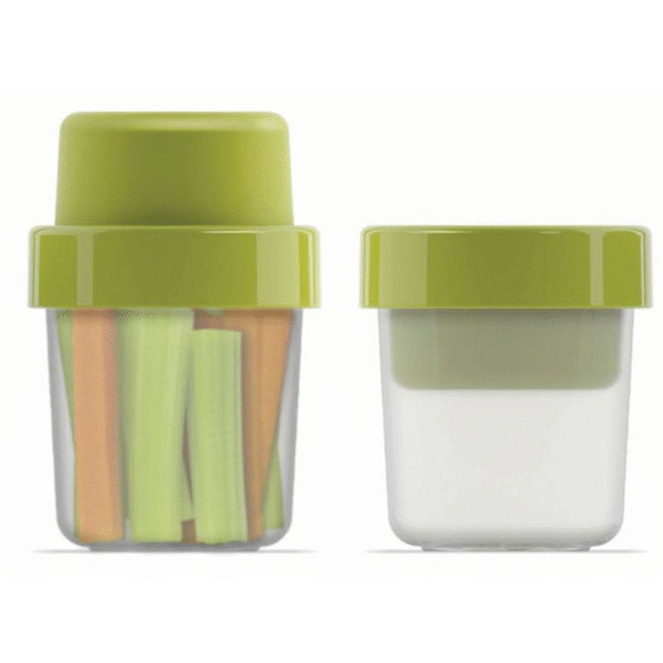 Joseph Joseph GoEat Compact 2-in-1 Snack Pot - Green - Image 2