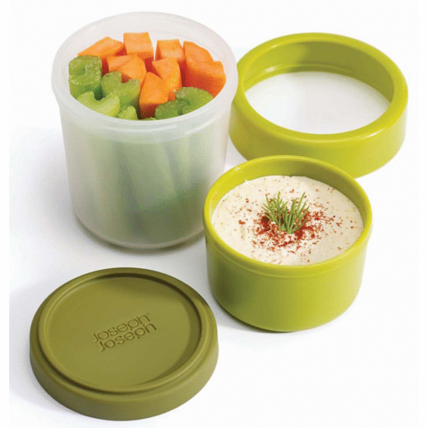 Joseph Joseph GoEat Compact 2-in-1 Snack Pot - Green - Image 3